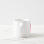 Kanada Schneekanadische Flagge Red Personalization Espressotasse (Rückseite)