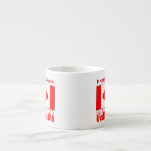 Kanada Schneekanadische Flagge Red Personalization Espressotasse (Vorderseite)