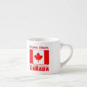 Kanada Schneekanadische Flagge Red Personalization Espressotasse (Rechts)