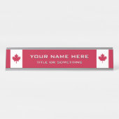 Kanada Schreibtischnamensplakette (Vorderseite )