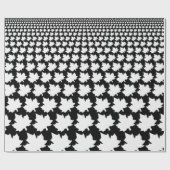 KANADA Schwarz-Weiß-Ahornblättern Umhüllungspapier Geschenkpapier (Flach)