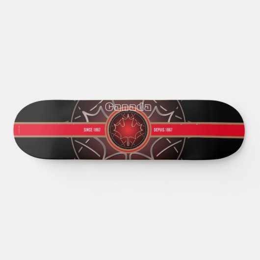 Kanada seit 1867 Airbrush Skateboard (Horizontal)