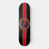 Kanada seit 1867 Aurora (Schwarz) Skateboard (Vorderseite)