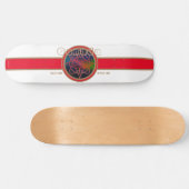 Kanada seit 1867 Aurora (Weiß) Skateboard (Horizontal)