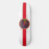 Kanada seit 1867 Aurora (Weiß) Skateboard (Vorderseite)