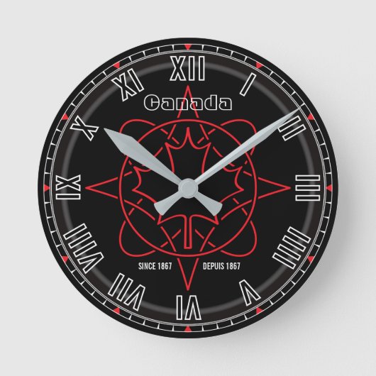 Kanada seit 1867 runde wanduhr (Vorderseite)