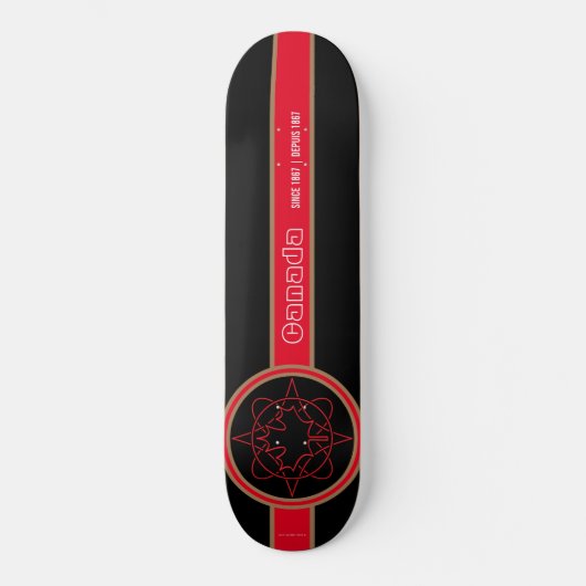 Kanada Seit 1867 Schwarzes Skateboard (Vorderseite)
