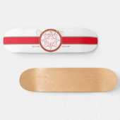 Kanada seit 1867 (Weiß) Skateboard (Horizontal)