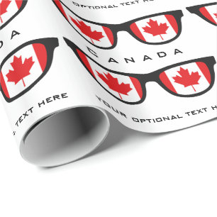 Kanada Shades benutzerdefiniertes Text- und Farbve Geschenkpapier