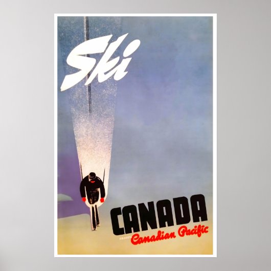 Kanada Ski Poster Reise Kunst Canadian Pacific (Vorne)