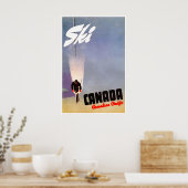 Kanada Ski Poster Reise Kunst Canadian Pacific (Küche)