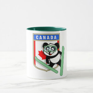 Kanada Ski-Springen Panda Tasse