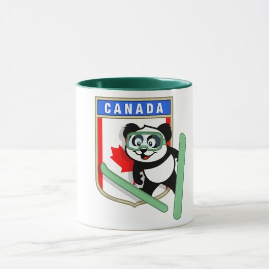 Kanada Ski-Springen Panda Tasse (Zentrum)