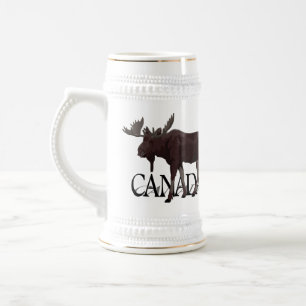 Kanada Souvenir Bierkrug Kanada Elch Bierstein Bierglas