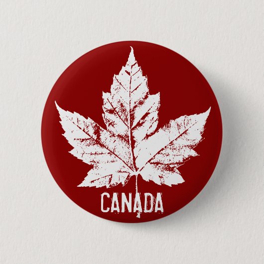 Kanada-Souvenir-Buttons Kanada-Flagge Ahornblatt-P Button (Vorderseite)