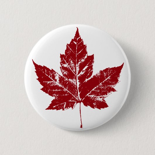 Kanada-Souvenir-Buttons Kanada-Flagge Ahornblatt-P Button (Vorderseite)