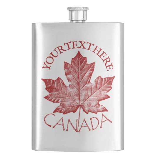 Kanada-Souvenir-Flasche Benutzerdefinierte Kanada- Flachmann (Vorderseite)