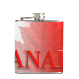 Kanada-Souvenir-Flasche Kanada-Flagge-Trinkflasche Flachmann