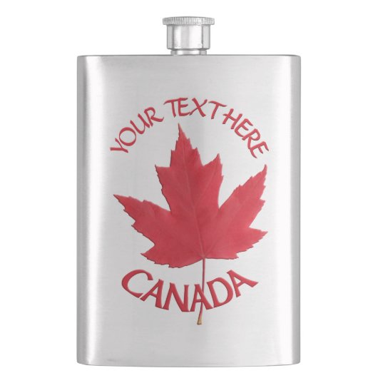 Kanada Souvenir Flask Custom Canada Drink Flask Flachmann (Vorderseite)