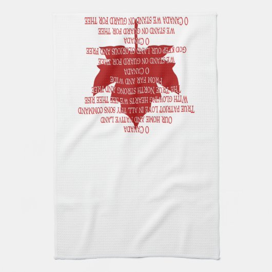 Kanada Souvenir Handtuch Kanada Anthem Teetücher (Vertikal)