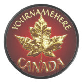 Kanada Souvenir Hockey Puck Gold Medaille Puck (Vorderseite)
