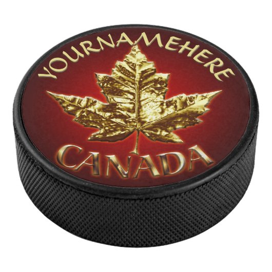 Kanada Souvenir Hockey Puck Gold Medaille Puck (3/4)