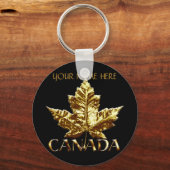 Kanada Souvenir Key Chain Personalisiert Gold Meda Schlüsselanhänger (Vorderseite)