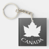 Kanada Souvenir Key Chain White Maple Leaf Schlüsselanhänger (Vorderseite)