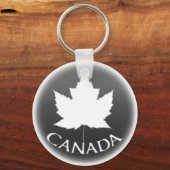 Kanada Souvenir Key Chain White Maple Leaf Schlüsselanhänger (Vorderseite)