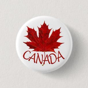Kanada-Souvenir-Knöpfe Kanada-Flagge Ahornblatt-An Button