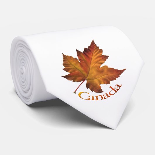 Kanada Souvenir Krawatte Fun Gold Canada Maple Lea (Gerollt)