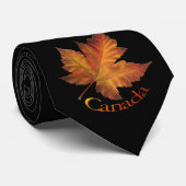 Kanada Souvenir Krawatte Fun Gold Canada Maple Lea (Gerollt)