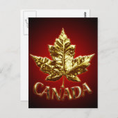 Kanada Souvenir Postkarten Kanada Flaggenkarten (Vorne/Hinten)