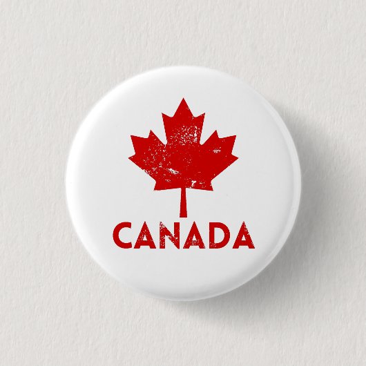 Kanada Souvenir Vintage Button (Vorderseite)