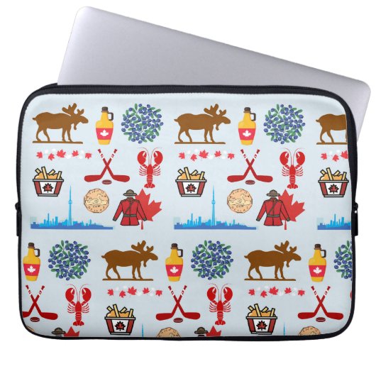 Kanada Spaß Laptopschutzhülle (Vorderseite)