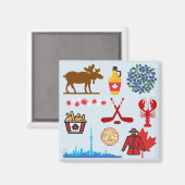 Kanada Spaß Magnet (Vorderseite/Rückseite)