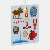 Kanada Spaß Ornament Aus Metall (Vorderseite Rechts)
