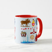 Kanada Spaß Tasse (VorderseiteRechts)