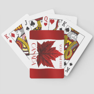 Kanada Spielkarten Kanada Flaggen Souvenirkarten