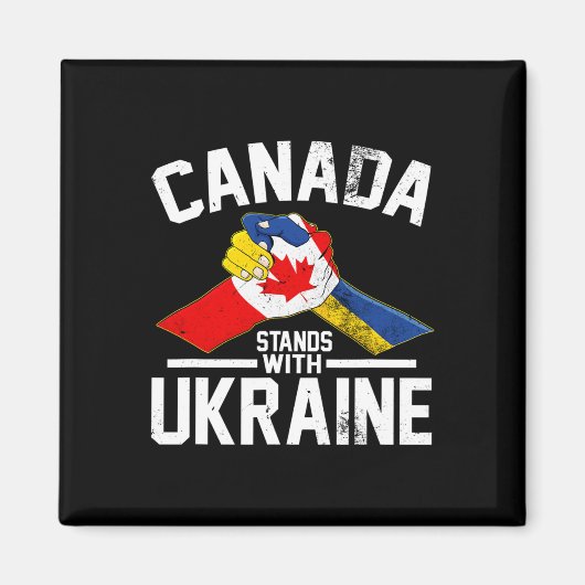 Kanada steht hinter der Ukraine Ukrainische kanadi Magnet (Vorne)