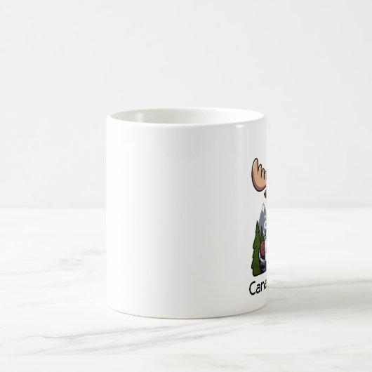 Kanada Stolz Moose trinken eine Tasse Kaffee (Mittel)