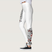 Kanada Strong Red & White Canada Flag Mapseleaf Leggings (Links)