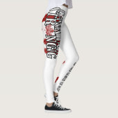 Kanada Strong Red & White Canada Flag Mapseleaf Leggings (Rechts)