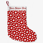 Kanada Strumpf Kanada Ahornblättriger Weihnachtsso Kleiner Weihnachtsstrumpf (Vorderseite)