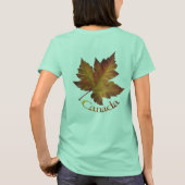 Kanada Sweatshirt Gold Maple Leaf Frauen Shirt (Rückseite)