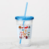 Kanada-Symbole Acryltrinkbecher (Rückseite)