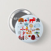 Kanada-Symbole Button (Vorne & Hinten)