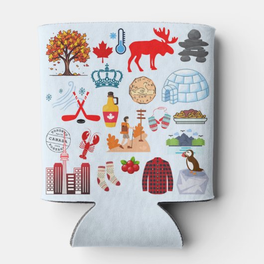 Kanada-Symbole Dosenkühler (Rückseite)