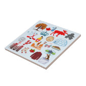 Kanada-Symbole Fliese (Seite)