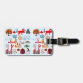 Kanada-Symbole Gepäckanhänger (Vorderseite horizontal)